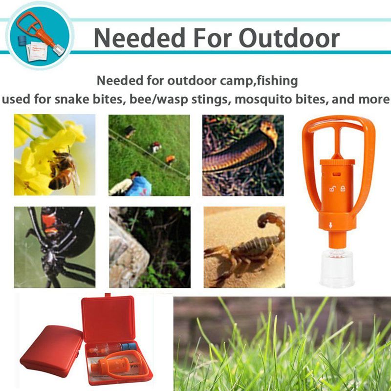 Load image into Gallery viewer, Venom Extractor Pump First Aid Safety Kit Emergency Snake Bite Outdoor Camping Survival Tool SOS
