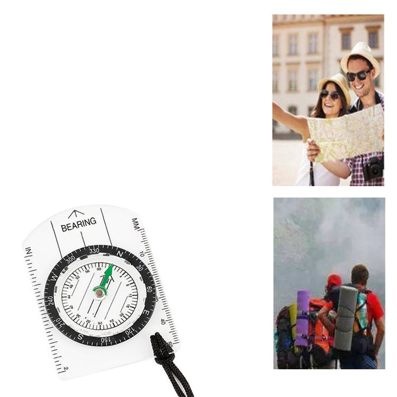 Load image into Gallery viewer, Multifunctional Outdoor Equipment Portable Compass Map Scale Ruler for Hiking Camping
