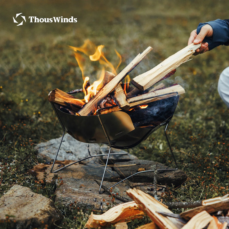 Load image into Gallery viewer, Hanablaze Ultralight Folding Wood Stove | Petal Design Fire Pit | Camping Trekking Cook Stove
