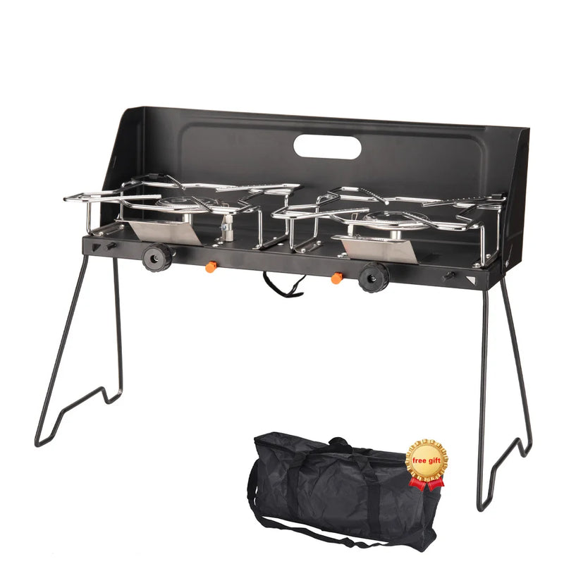 Load image into Gallery viewer, Pandatour Camping Outdoor Table Stove | Folding Barbecue Picnic Twin Burners Furnace
