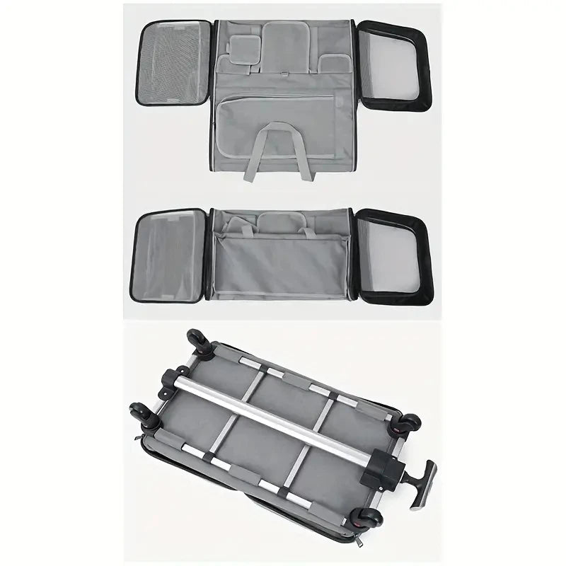 Load image into Gallery viewer, Foldable Travel Carrier with Detachable Wheels for Large Cats &amp; Dogs
