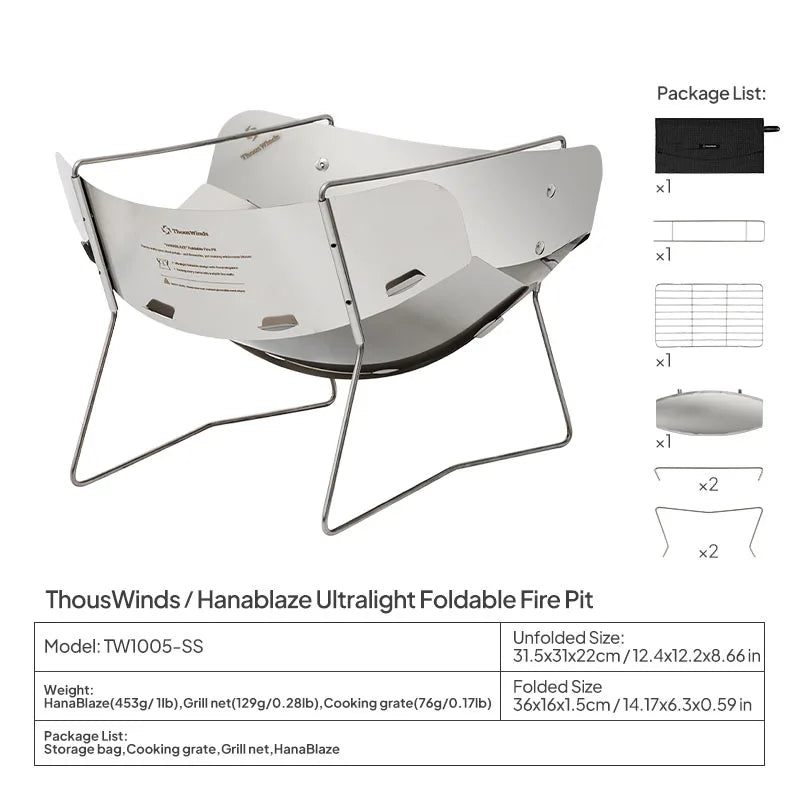Load image into Gallery viewer, Hanablaze Ultralight Folding Wood Stove | Petal Design Fire Pit | Camping Trekking Cook Stove
