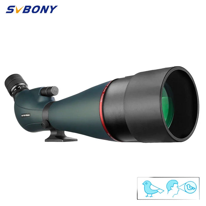 SVBONY  SV406/SV406P ED Spotting Scope 20-60x80/25-75X100/16-48X65 Dual Focus IPX7 Waterproof for BirdWatching Archery