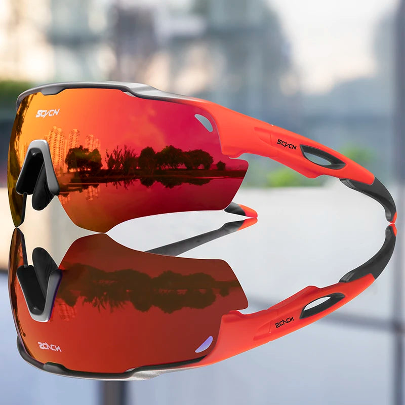 Load image into Gallery viewer, SCVCN UV400 Cycling Sunglasses – Polarized, Photochromic, and Built for Performance
