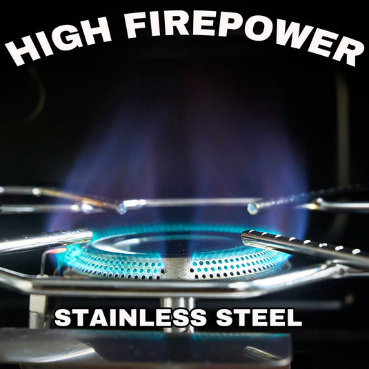 Pandatour Camping Outdoor Table Stove | Folding Barbecue Picnic Twin Burners Furnace