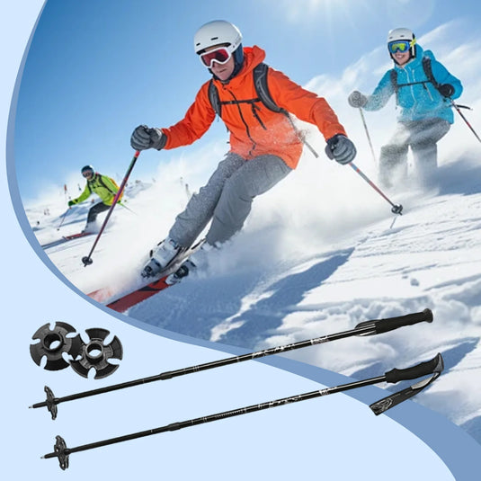 Skiing Pole Adjustable Trekking Poles | Snowboarding Walking Sticks for Mountains