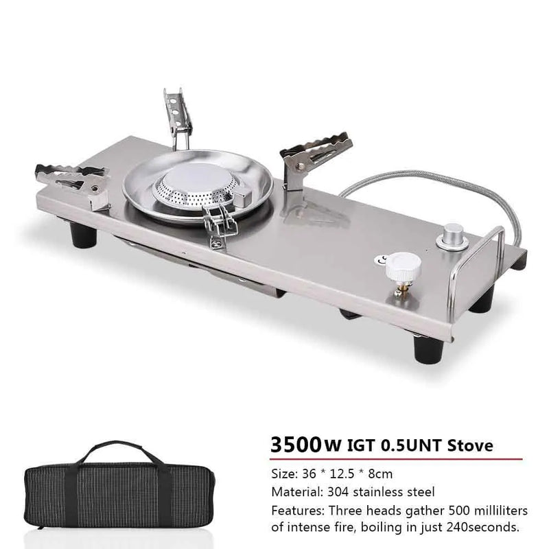 Load image into Gallery viewer, Pandatour Camping IGT Gas Stove | Easy Equipped 0.5-Unit Portable Hiking Stove 6500W
