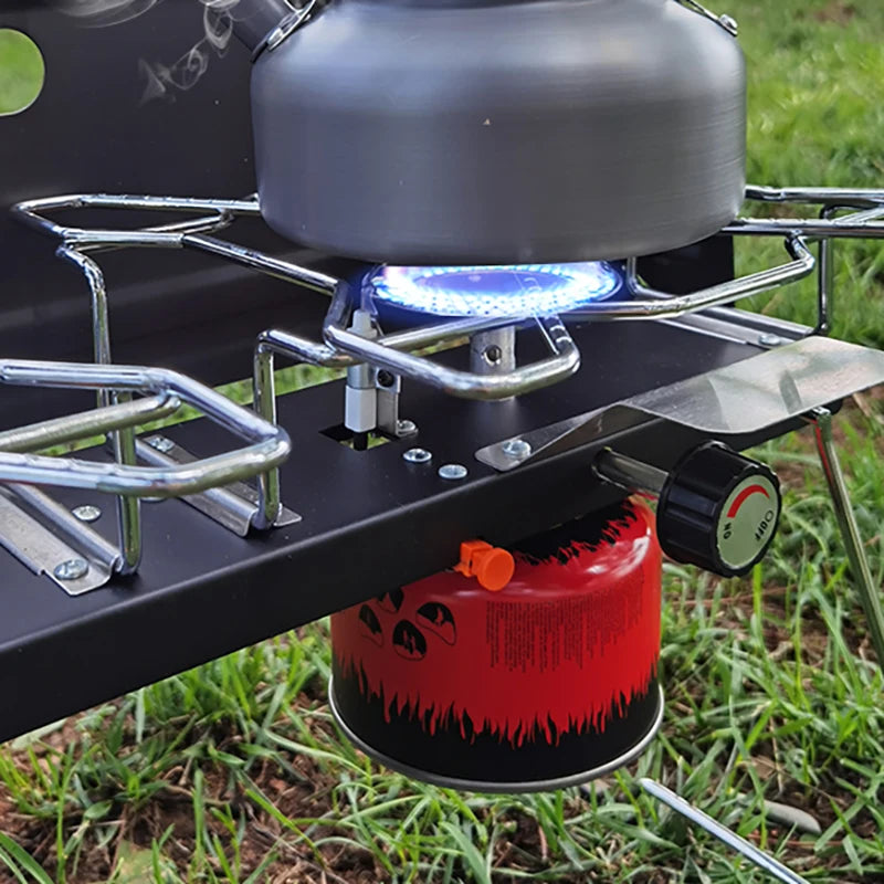 Load image into Gallery viewer, Pandatour Camping Outdoor Table Stove | Folding Barbecue Picnic Twin Burners Furnace
