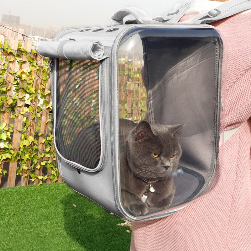 Load image into Gallery viewer, Breathable Pet Carrier Backpack Portable Travel Bag for Small Dogs &amp; Cats
