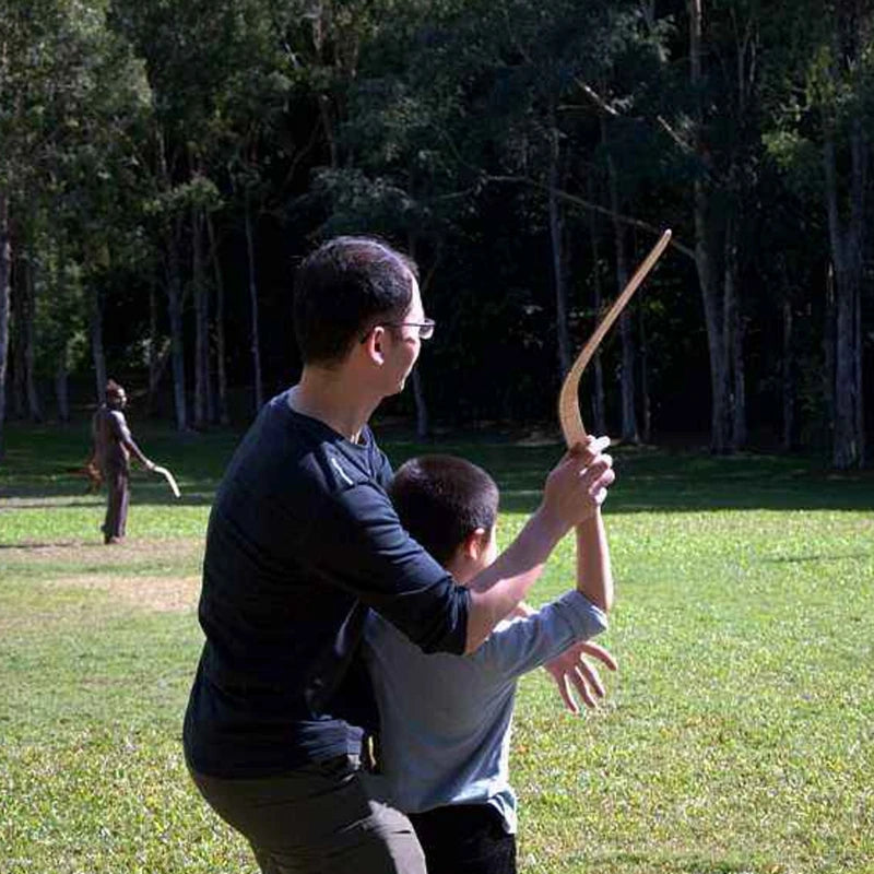 Load image into Gallery viewer, Kangaroo Throwback V-Shaped Boomerang – Classic Wooden Boomerang with Auto-Return Flight
