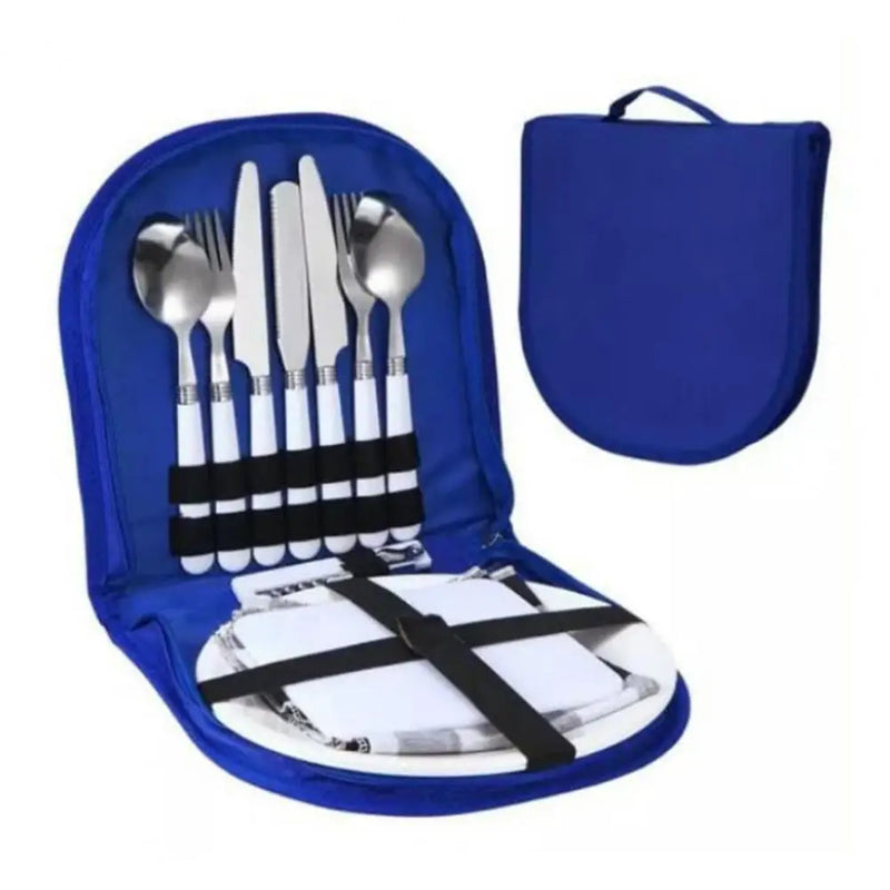 Load image into Gallery viewer, 1Pc/1 Set Camp Tableware Set  Ultralight  Camp Utensil Set Camp Bag Utensil Fork Set
