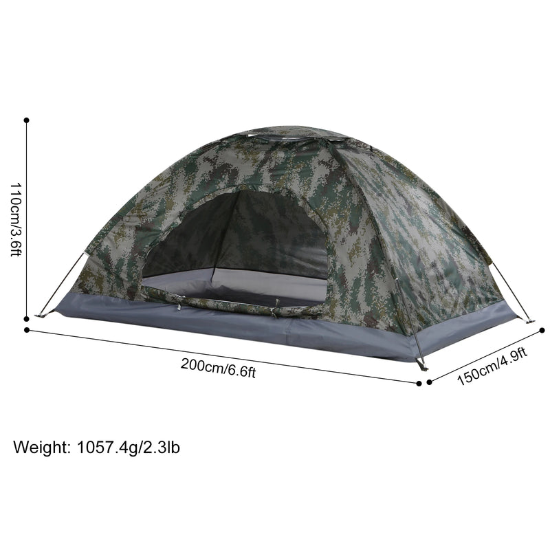 Load image into Gallery viewer, Tomshoo Ultralight 1–2 Person Camping Tent – Compact Shelter with UV Protection for Beach, Hiking, and Outdoor Adventures
