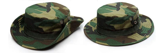 Camouflage Tactical Cap Boonie Hat Caps Camo Men Outdoor Sports Sun Bucket Cap Fishing Hiking Hunting Hats Gear