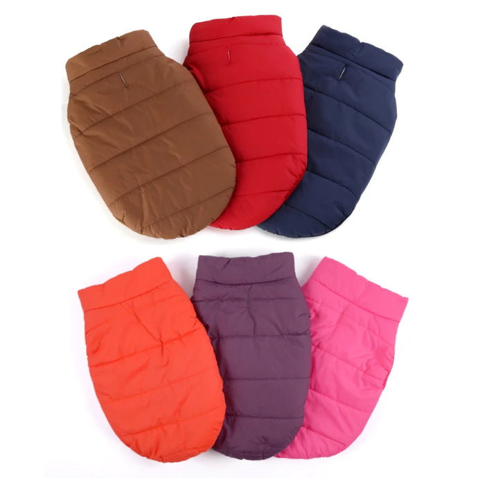 Dog Winter Clothes for Big Dogs Warm Vest Jacket Coat Thicken Cotton Cloth With Small Medium Large Labrador Outdoor Pet Costumes