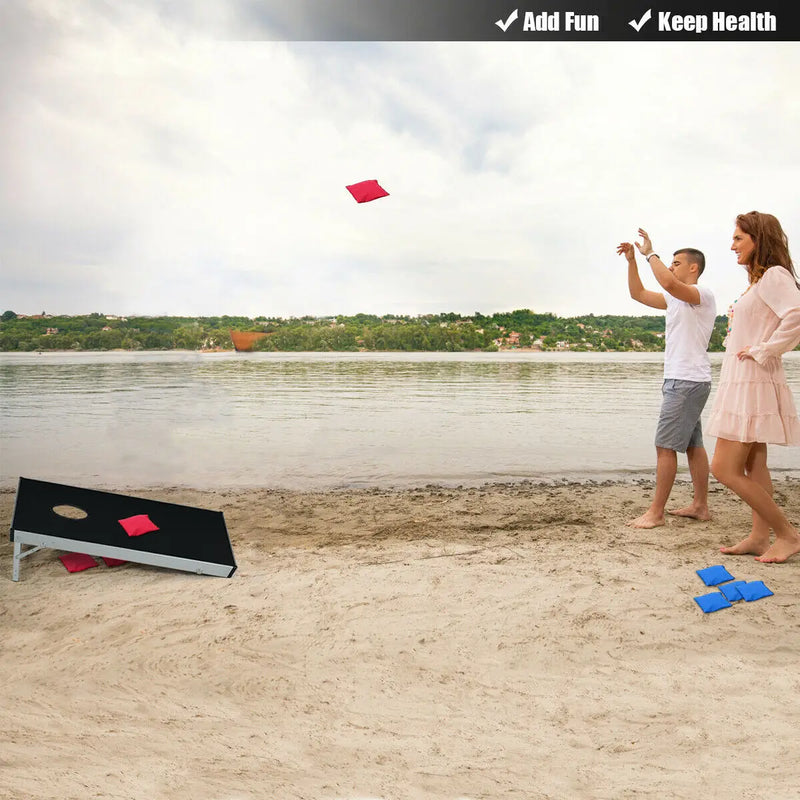 Load image into Gallery viewer, Foldable Bean Bag Toss Cornhole Game Set – Portable Regulation-Size Boards with Carrying Bag

