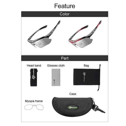 ROCKBROS Photochromic Cycling Glasses – Smart Protection for Every Ride