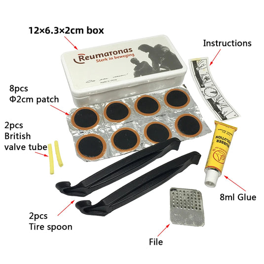 Brand New Bike Bicycle Flat Tire Repair Kit Tool Set Kit Patch Rubber Portable Fetal Best Quality Cycling Free Shipping