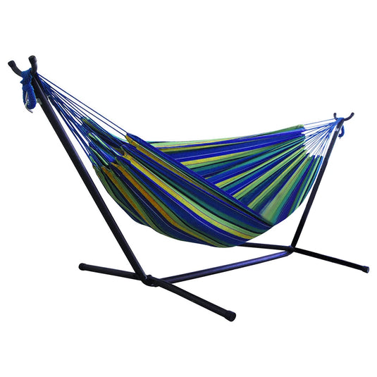 Large Double Canvas Hammock – Portable Indoor/Outdoor Camping Swing