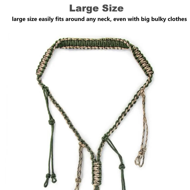 Load image into Gallery viewer, GUGULUZA Hunting Duck Call Lanyard Cord Outdoor Hunter Game Adjustable 12-ring Braided Lanyard Decoy Whistle Rope
