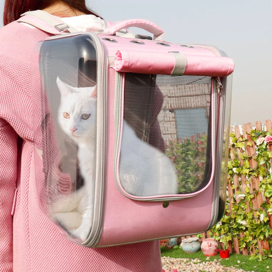 Breathable Pet Carrier Backpack Portable Travel Bag for Small Dogs & Cats