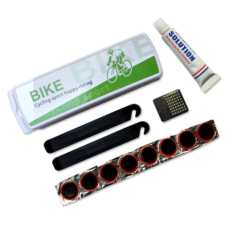 Load image into Gallery viewer, Brand New Bike Bicycle Flat Tire Repair Kit Tool Set Kit Patch Rubber Portable Fetal Best Quality Cycling Free Shipping
