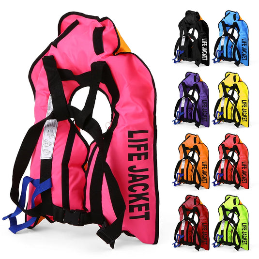 Adult Professional Life Jacket Swiming Fishing Life Vest Manual Inflatable Swimwear Water Sports Swimming Survival Jacket