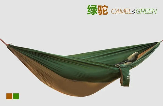 230×90cm Ultralight Parachute Camping Hammock – Compact & Durable for Outdoor and Indoor Use