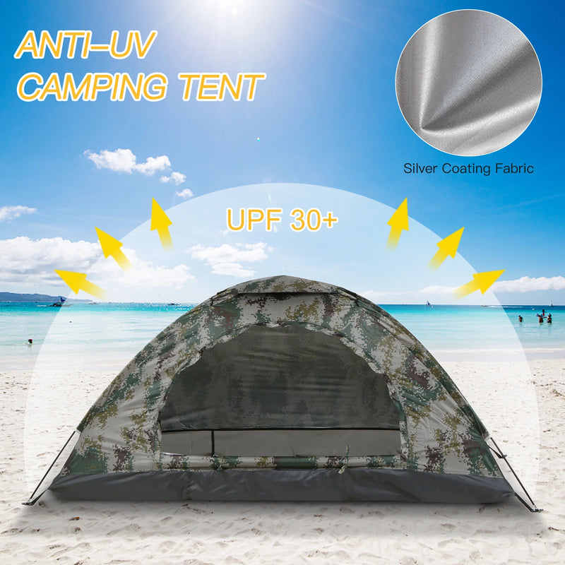 Load image into Gallery viewer, Tomshoo Ultralight 1–2 Person Camping Tent – Compact Shelter with UV Protection for Beach, Hiking, and Outdoor Adventures
