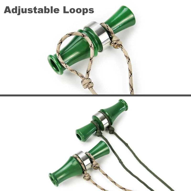 Load image into Gallery viewer, GUGULUZA Hunting Duck Call Lanyard Cord Outdoor Hunter Game Adjustable 12-ring Braided Lanyard Decoy Whistle Rope
