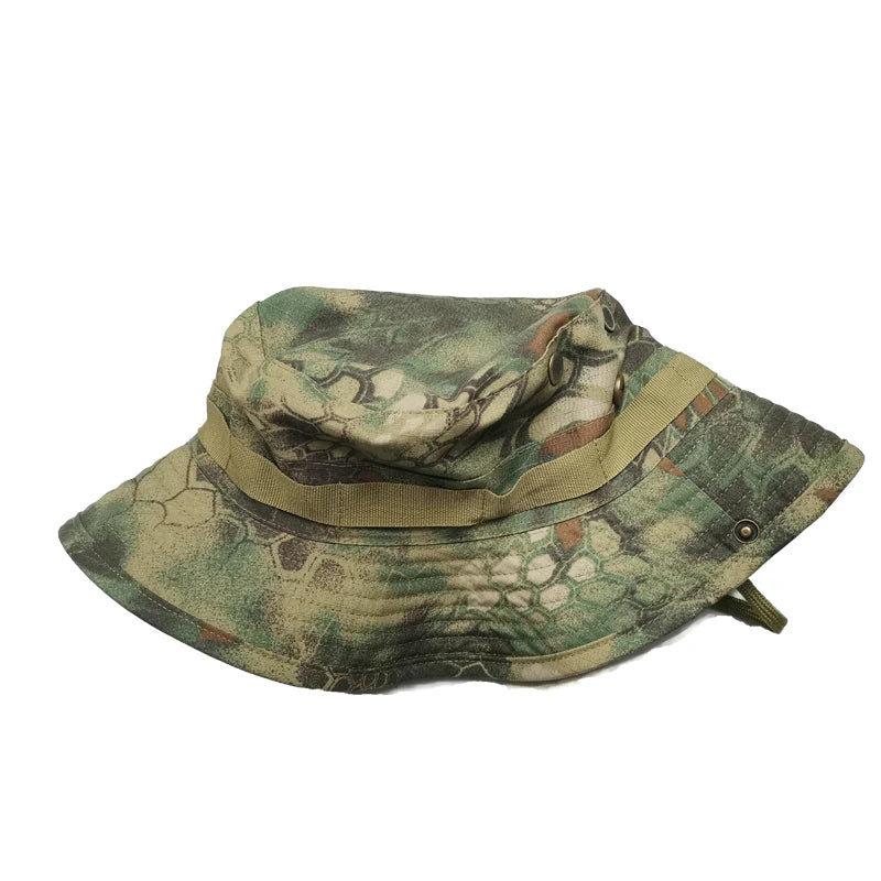 Load image into Gallery viewer, Camouflage Tactical Cap Boonie Hat Caps Camo Men Outdoor Sports Sun Bucket Cap Fishing Hiking Hunting Hats Gear
