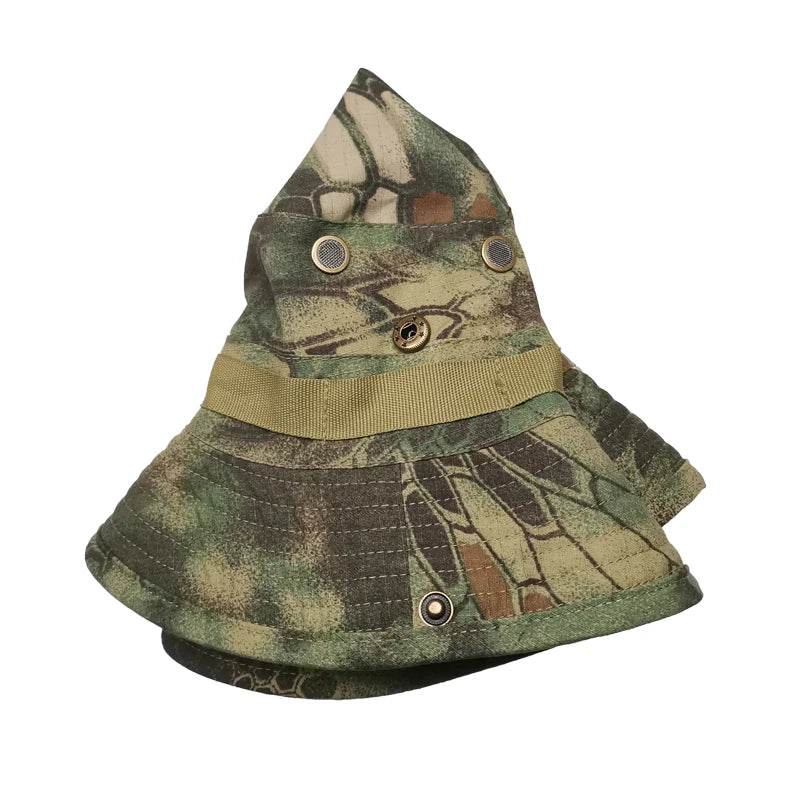 Load image into Gallery viewer, Camouflage Tactical Cap Boonie Hat Caps Camo Men Outdoor Sports Sun Bucket Cap Fishing Hiking Hunting Hats Gear
