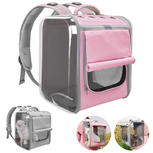 Breathable Pet Carrier Backpack Portable Travel Bag for Small Dogs & Cats