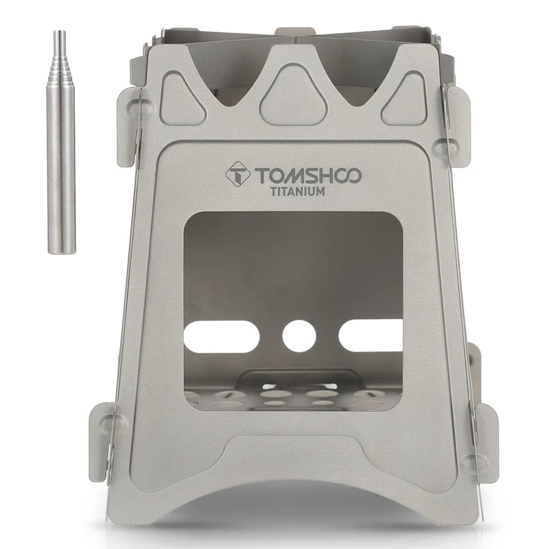 Load image into Gallery viewer, Titanium Folding Wood Stove for Camping | Lightweight Portable Backpacking Stove
