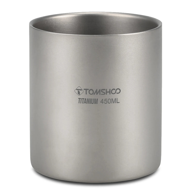 Load image into Gallery viewer, Double Wall Titanium Camp Cup | 220ml–600ml Insulated Coffee Tea Mug | Outdoor Hiking Backpacking
