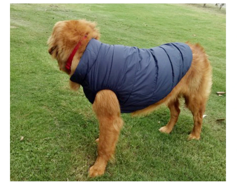 Load image into Gallery viewer, Dog Winter Clothes for Big Dogs Warm Vest Jacket Coat Thicken Cotton Cloth With Small Medium Large Labrador Outdoor Pet Costumes
