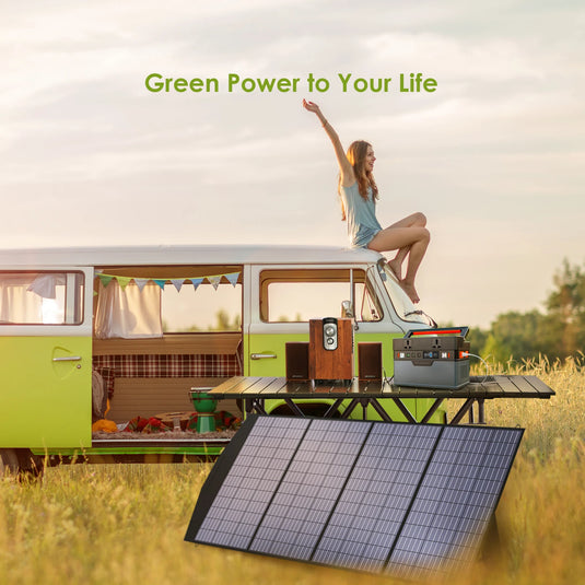 ALLPOWERS 18V Foldable Solar Panel | 60W 100W 140W 200W Solar Charger | Laptop Power Station Camping