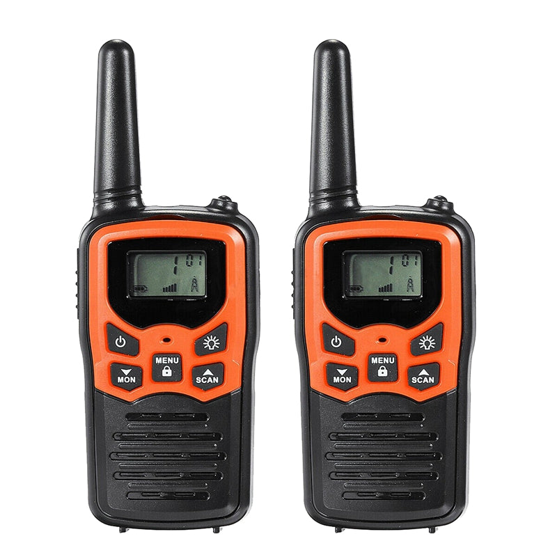 Load image into Gallery viewer, 2Pcs Handheld Walkie Talkie Radio 22 Channels Set 10 Km Uhf 400-470 Mhz Dual Band Long Range Communication Transceiver
