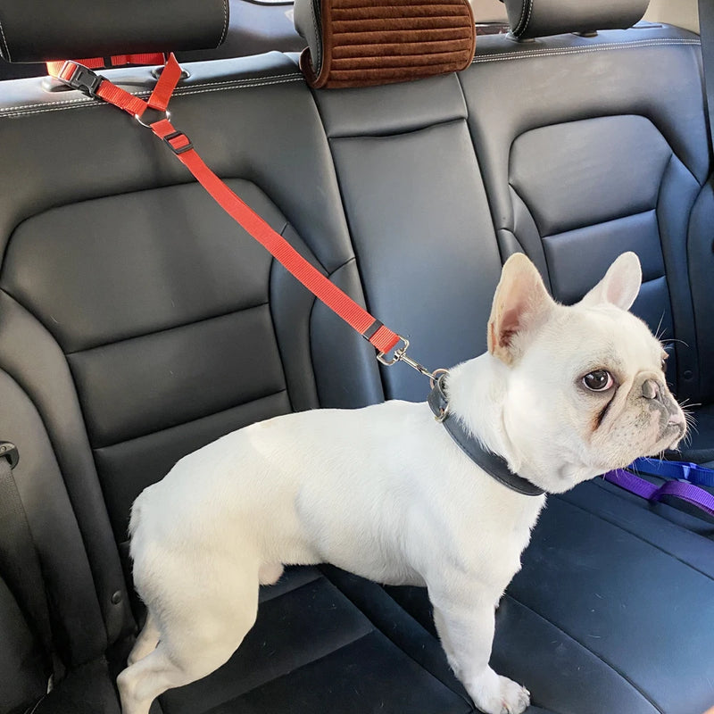 Load image into Gallery viewer, Two-in-one Nylon Adjustable Dogs Harness Collar Pet dog Accessories Pet Car Seat Belt Lead Leash Backseat Safety Belt
