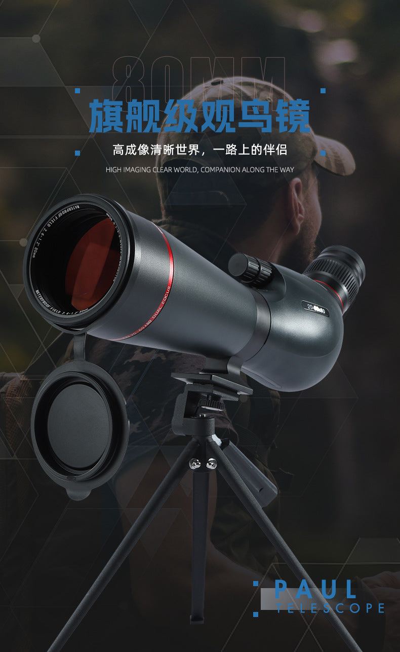 Load image into Gallery viewer, BOSSDUN 20-60x80ED 45Degree Spotting Scope Zoom Telescope Multi-Coated for Bird Watching Moon View Hunting Match
