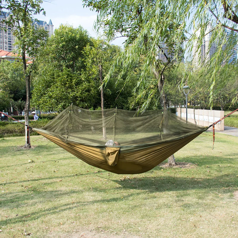 Load image into Gallery viewer, Double Mosquito Net Hammock, Outdoor Camping, Anti-Rollover, Oversized Umbrella Cloth, Anti-Rollover Cloth, 300 × 200cm
