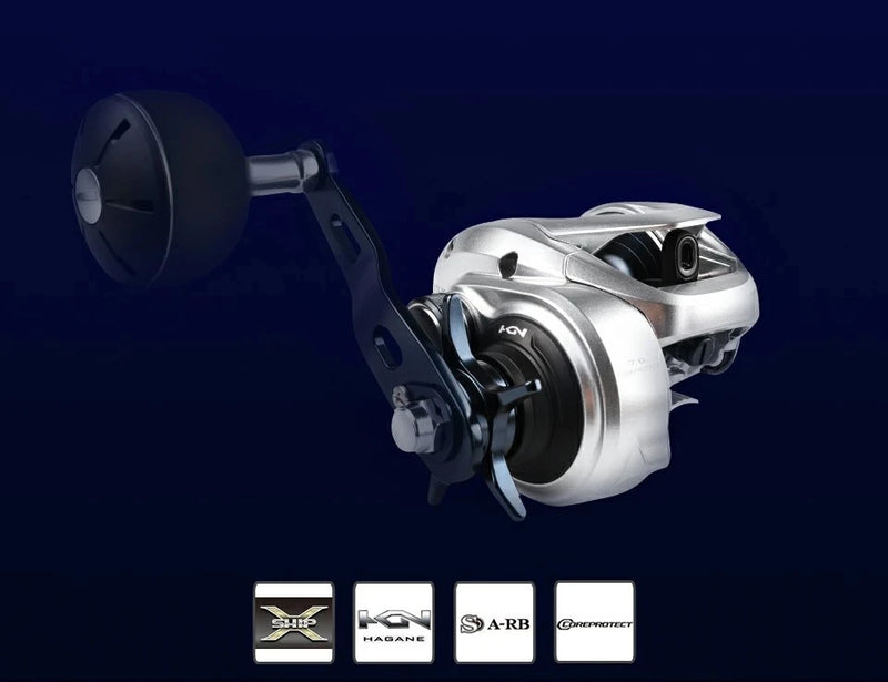 Load image into Gallery viewer, Original Shimano Tranx Baitcasting Reel W Power Handle Saltwater Fishing Reel
