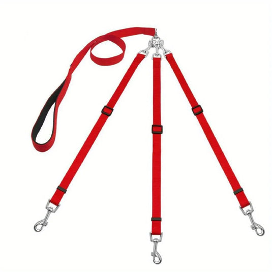 3-in-1 Dog Leash Padded Grip for Walking, Travel & Outdoor Control
