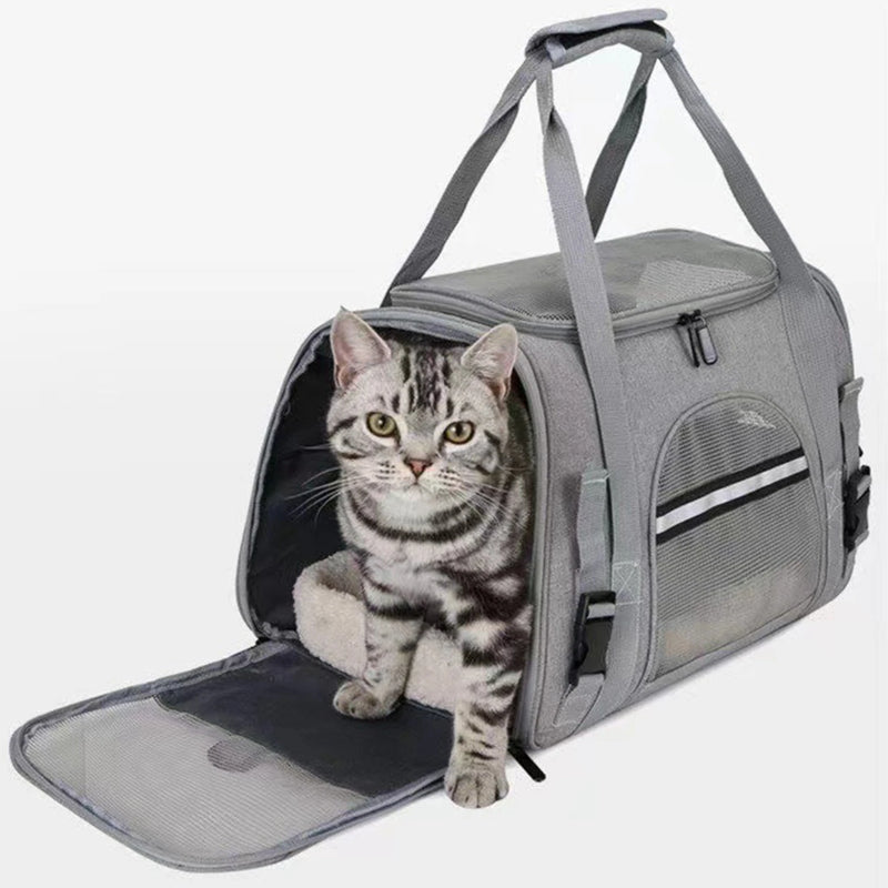 Load image into Gallery viewer, Adjustable Convenient Spacious Soft-Sided Pet Carrier Backpack - Comfortable for Small Dogs and Cats on Long Journeys - Effortle
