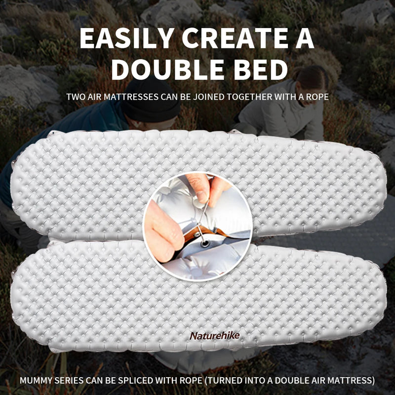 Load image into Gallery viewer, Naturehike Inflatable Mattress R 5.8 Outdoor Portable Foldable Tent Sleeping Single Pad Ultralight Hiking Travel Camping Mat
