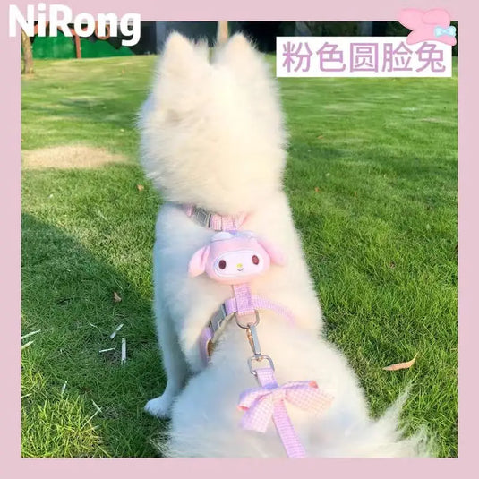 Sanrio Hello Kitty Kuromi My melody pet leash anime dog leash kawaii anti-loosening leash cat cute pet carrier gift wholesale