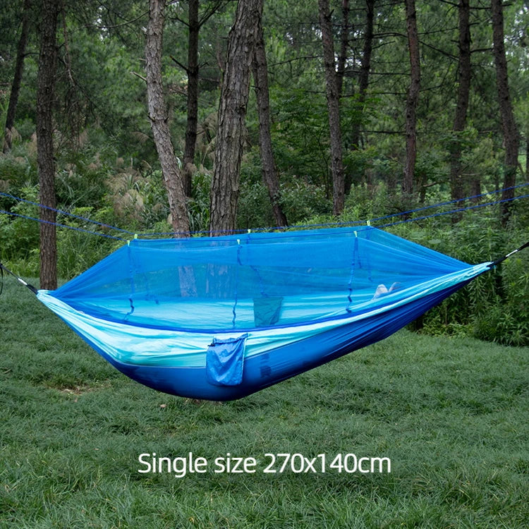 Load image into Gallery viewer, Leaftour Portable Hammock with Mosquito Net – Single &amp; Double Sizes for Travel and Outdoor Camping
