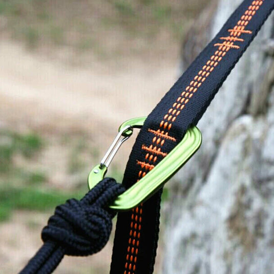 2Pcs Heavy-Duty Hammock Straps – 600lbs Breaking Strength, Adjustable Tree-Friendly Polyester Belts
