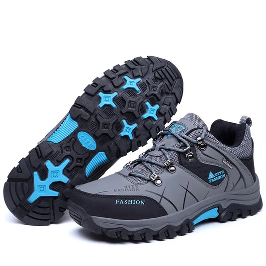 New Men Hiking Shoe Climbing Trekking Men Leather Outdoor Sneakers Male Size 48 Autumn Sports Shoes