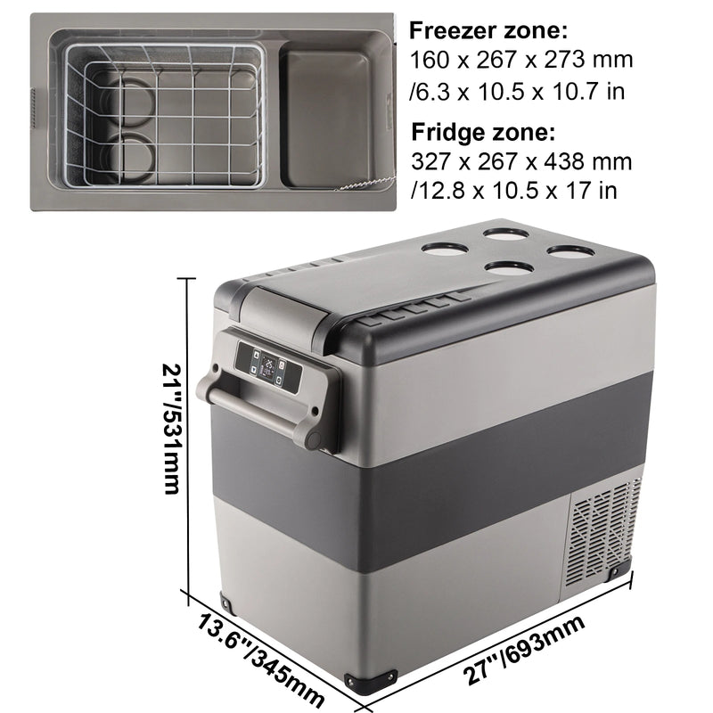 Load image into Gallery viewer, Succebuy 20-55L Portable Refrigerator | Car Electric Compressor Cooler 12/24V DC &amp; 110-240V AC
