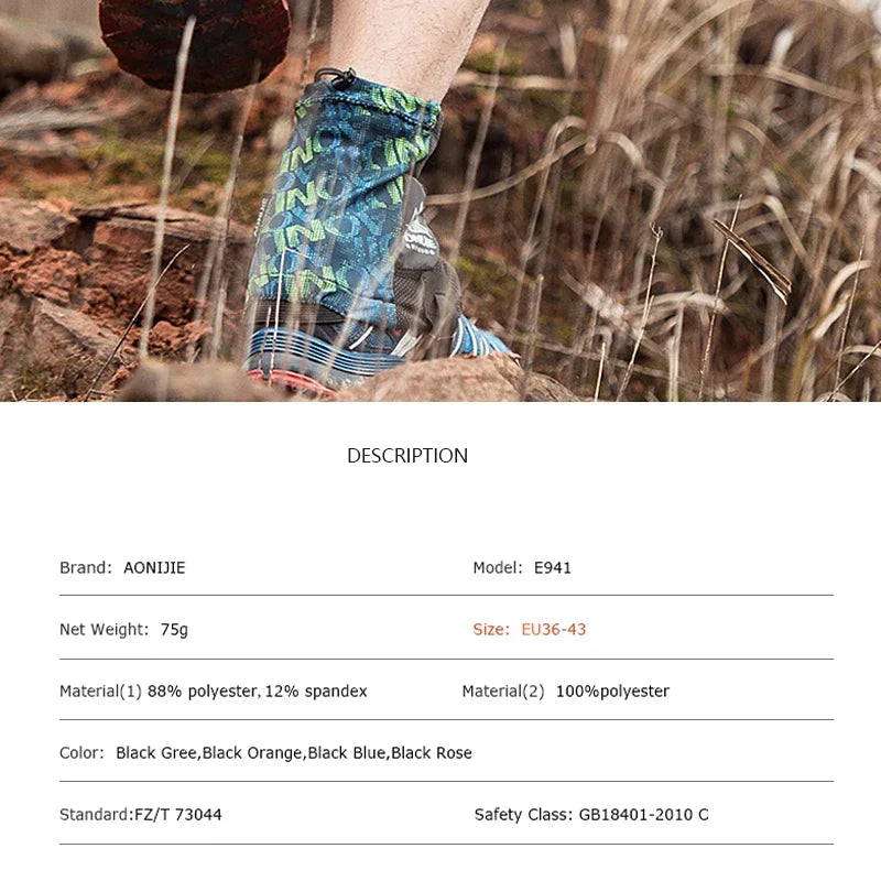 Load image into Gallery viewer, AONIJIE E941 Trail Running Gaiters | Sandproof Shoe Covers for Marathon Hiking

